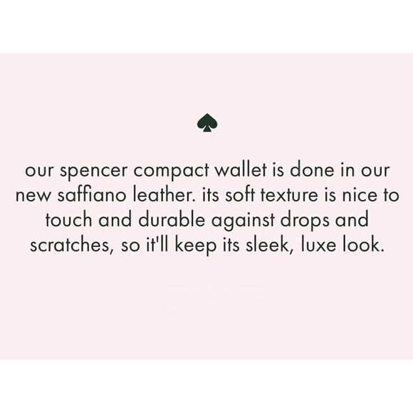 KATE SPADE PAPER BOATS SPENCER WALLET IN SQUID INK NAVY & WHITE LEATHER ZIP SNAP - Picture 2 of 6